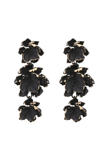Phyllis Varnish Flower Earrings